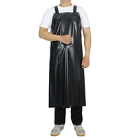 Tablier long imperméable en PVC résistant à l'huile pour la cuisine, la vaisselle et le jardinage