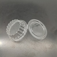 Contenant en plastique pour bougies, à cavité unique, taille personnalisable, en matériaux recyclés, type coquille, pour cire fondue, artisanat et autocollants