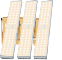 Lampe sous-armoire magnétique USB rechargeable EGH 20 LED avec détecteur de mouvement intelligent, murale, pour cuisine et placard, style moderne