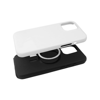 Coque de téléphone magnétique 2-en-1 3D vierge pour sublimation, compatible iPhone 17 et 16, avec revêtement PC et film TPU