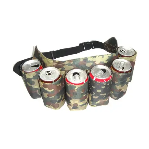 The Camouflage colors six cans holder belt bag waist bag