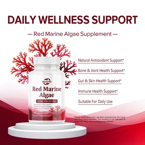 Cápsulas de Algas Marinas Rojas de 500 mg, Suplementos Naturales de Venta Caliente OEM ODM, para Apoyo Inmunológico y Antioxidante - Product Image 3
