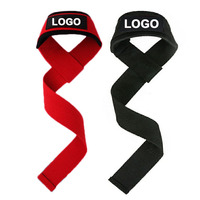 Sangles de levage personnalisées avec logo, support de musculation en néoprène, sangles de traction rembourrées en nylon robuste pour l'entraînement, équipement de fitness OEM