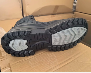 AS33 5AA Bottes tactiques noires pour hommes, tige en maille respirante en nid d'abeille, semelle haute absorbant les chocs, pour la chasse en plein air, le camping et les activités utilitaires - Product Image 4