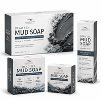 Boîte en carton SBS en gros avec finition UV sélective, recyclable, pour l'emballage du savon de boue de la Mer Morte