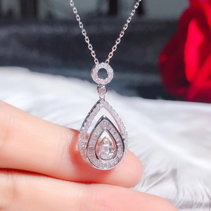 Collana con Ciondolo a Goccia di Cristallo per Donne, Stile Otto Cuori e Frecce, Catena per Clavicola - Product Image 6