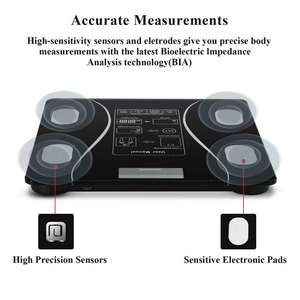 Balance connectée intelligente à bas prix, 180 kg, avec fonction Bluetooth et IMC, pour la mesure du poids corporel et de la graisse corporelle, balance électronique personnelle - Product Image 4