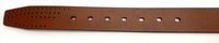 Ceinture en cuir véritable marron pour hommes, avec boucle en alliage de Zinc, de couleur noire, bon marché, 38cm, Stock très bonne qualité