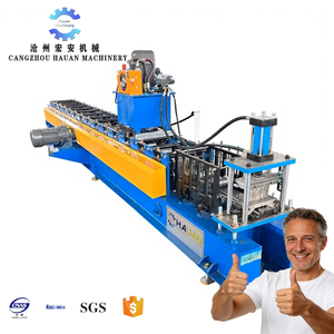 เครื่องขึ้นรูปประตูม้วนสแตนเลสชุบสังกะสี พร้อมมอเตอร์ PLC กำลัง 9.5 กิโลวัตต์ 380 โวลต์ - Product Image 1