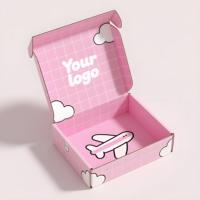 Anpassen Karton Pink Cloud Paper Mailer und Transport box Cartoon Pink Cloud Paper Hochwertige Custom ize Mailer Transport box