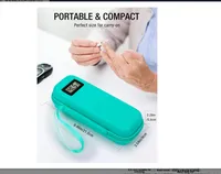 Refroidisseur d'insuline Affichage de la température TSA approuvé PU Zipper Portable Fashion Travel Case pour une utilisation diabétique Aluminium Isolé Feuille
