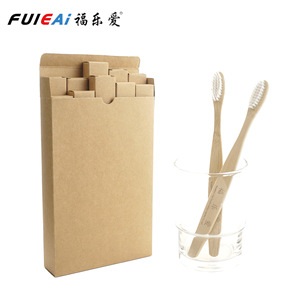 Fuleai Bamboo Toothbrush Soft Bristle Biodegradable Adult Manual Toothbrush 10 Pack Individually Packaged - Product Image 5