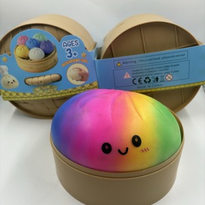 Nouveauté : Squishy Arc-en-ciel 25 cm, Boîte Mystère, Jouet Anti-stress à Remontée Lente pour Enfants et Adultes, Bloc Sensoriel Alimentaire Adorable - Product Image 2