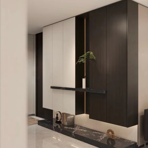 Armoire de rangement à chaussures en bois massif et MDF sur mesure avec portes rabattables, montage facile, meubles de salon pour la maison et la chambre à coucher - Product Image 1