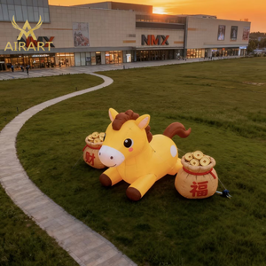 Mascotte Gonfiabile a Forma di Piccolo Cavallo Galoppante per Decorazioni di Capodanno in Centri Commerciali, Parchi e Strade - Product Image 2