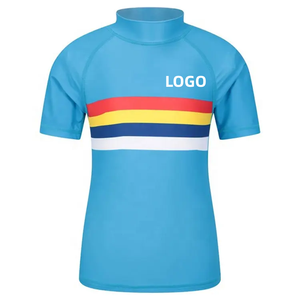 Custom Printed Rash Guard Children Swimsuit Cheap Price High Quality <strong>Swimming</strong> <strong>Shirt</strong> for Kids - Product Image 6