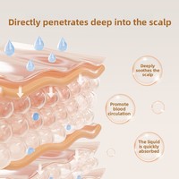 Applicateur de médicaments pour le cuir chevelu, rouleau de massage électrique à lumière rouge, peigne de massage des méridiens, EMS, solution de croissance des cheveux au Minoxidil, appareil automatique