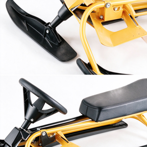 Multifunktionaler Outdoor-Schneeschlitten für Erwachsene Ski-Fahrrad Wintersport-Ausrüstung Sand-Gleiter für Schnee, Eis und Sand - Product Image 4