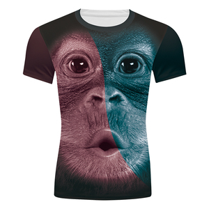 Wholesale <strong>Animal</strong> 3D Full Printed Cartoon <strong>Men's</strong> T-shirt Custom Logo 100% Polyester Breathable Printer Sport T Shirt for <strong>Men</strong> - Product Image 4
