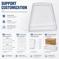 Abat-jour en verre personnalisé, abat-jour en verre borosilicate, abat-jour de lampe suspendue, couvercles en verre de remplacement, phares automobiles OEM