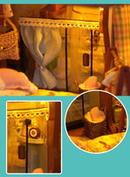 Maison de Fée DIY : Villa en Bois Miniature à Assembler, Modèle Architectural Scénique, Cadeau Idéal