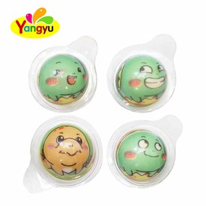 Vente en gros de balles de bonbons gélifiés en forme de monstre de dessin animé avec un centre de confiture de fruits liquide - Product Image 6