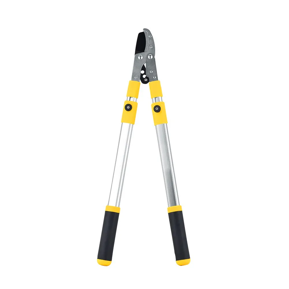 Хромированные алюминиевые телескопические ножницы для обрезки с нижним лезвием и квадратной ручкой OT302028