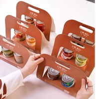 Porte-gobelet en carton personnalisé avec logo en relief pour boissons individuelles, crème glacée, café à emporter