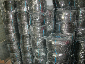 12mm 8 sợi phẳng <span class=keywords><strong>PE</strong></span> bện dây tối màu xám và màu đen để Ukraine - Product Image 5