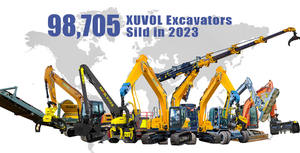 เครื่องจักรป่าไม้ XUVOL OEM/ODM รุ่น Xuvol Grapples WYJ50W เครื่องตัดต้นไม้พร้อมกระบอกสูบหนีบ แขนยืดแบบข้อต่อ  กรapple saw - Product Image 5