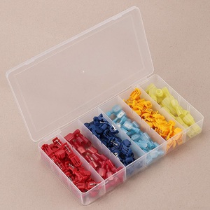 Self Tapping <b>Quick</b> Connect Fork Terminals Kit 120 Piece Assorted Colors Electrical <b>Connector</b> Accessories - Product Image 1