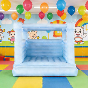 Château gonflable personnalisé bleu/rose pour enfants, maison <span class=keywords><strong>de</strong></span> jeu gonflable pour mariage et célébrations - Product Image 1