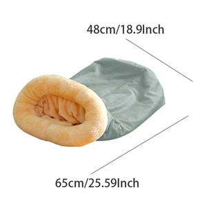 Cama para Mascotas Moderna, Semi-cerrada, de Terciopelo de Algodón, Cálida, Desmontable y Lavable, para Perros y Gatos - Product Image 2