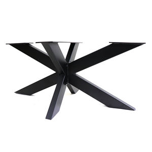 Bảng căn cứ công nghiệp hiện đại Vòng nhà hàng x Chân thép đúc khung sắt Cà phê ăn uống kim loại bảng căn cứ cho bảng - Product Image 2