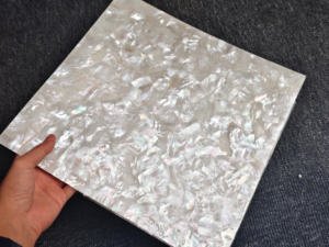 Fornitura Diretta dalla Fabbrica di Fogli di Madreperla Naturale Bianca 14*24cm e 30*30cm per Arte, Artigianato e Intarsi su Mobili - Product Image 3