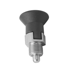 K0631 Poussoir de positionnement à ressort en acier inoxydable, version courte, avec fente de verrouillage, sans écrou de blocage, taille réglable - Product Image 6