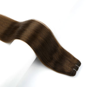 Extensions de cheveux humains Genius Weft pour professionnels de salon, double trame, extrémités épaisses, 100% Remy Silk Flat Weft, extensions sans couture - Product Image 6