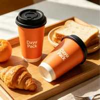 Gobelets en papier personnalisés écologiques à double paroi, imperméables et compostables, pour boissons chaudes et froides, vente en gros