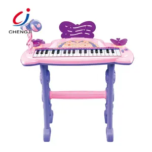 Chengji-instrumento musical Popular para bebé, teclado electrónico de aprendizaje de plástico, piano de juguete