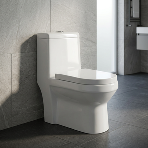 Articles sanitaires de haute qualité grand trou de sortie une pièce salle de bain toilette en céramique chine symphonique tornade rinçage Villas toilettes - Product Image 1