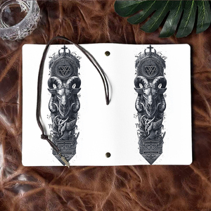 A6 Notepad Perfect for Mathematics Majors' Proof Notes and Problem Sets with <strong>Goat</strong> <strong>Head</strong> Cross <strong>Pentagram</strong> Printed on the Cover - Product Image 6