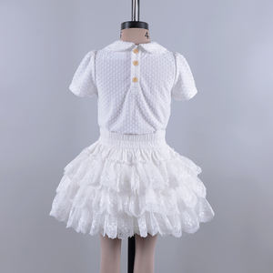 Usine de haute qualité 15 Couleurs-Offre Spéciale <span class=keywords><strong>Court</strong></span> <span class=keywords><strong>Jupon</strong></span> Pour Le Mariage Une LIGNE Vintage Tulle Noir et <span class=keywords><strong>blanc</strong></span> fleur fille robes - Product Image 4