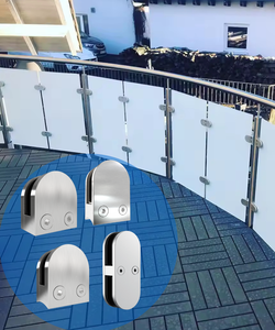 Herrajes de Acero Inoxidable para Barandillas, Abrazaderas Resistentes a la Oxidación para Barandillas de Escaleras, Terrazas y Duchas, <span class=keywords><strong>Precio</strong></span> de Fábrica al por Mayor - Product Image 5