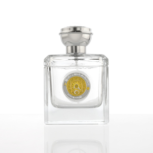 Chai nước hoa sang trọng 30mi 50mi 100mi chai nước hoa màu đen vuông chai nước hoa rỗng với nắp kim loại - Product Image 2