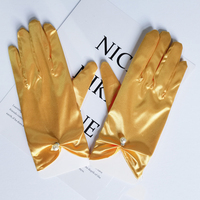 Gants de mariée de luxe HZS-25040, blanc et noir, pour cérémonie, accessoires de robe de mariée pour célébrités