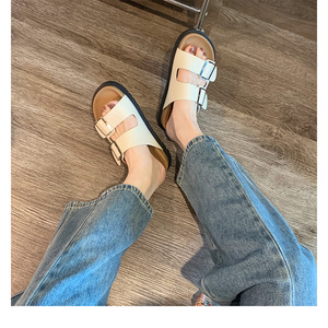 Sandales en liège pour femmes 2026 en gros, chaussures en PVC, claquettes épaisses pour femmes, saison printemps - Product Image 4