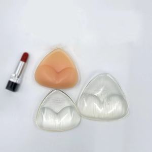 Phụ nữ Silicone vú Pad Áo Tắm đính cườm kỹ thuật ngực nhỏ thu thập lớn dày chèn lót bikini màu da sắc nét - Product Image 6
