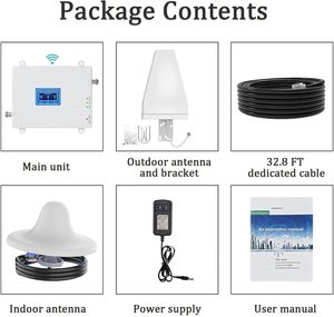 850/1700/1900MHz Tri-Band Cell Phone Signal Amplifier GSM <strong>UMTS</strong> LTE Mobile <strong>Repeater</strong> 2G/3G/4G Cellular signal Booster for Home - Product Image 4