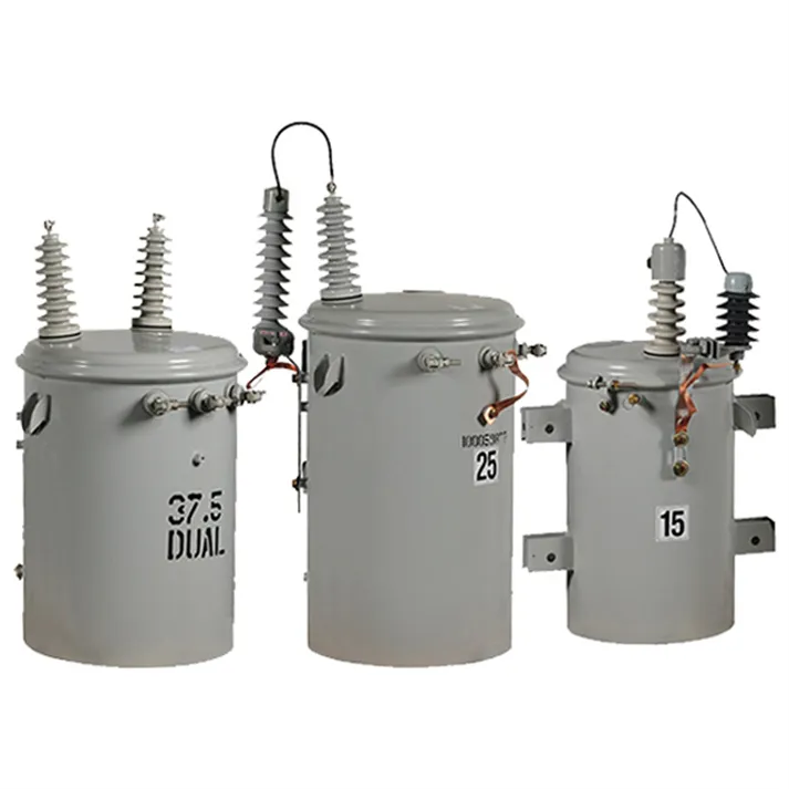 ONAN 60Hz 23kV 230V / 460V 50kVA 기름은 구리 단일 위상 폴란드에 의하여 거치된 변압기를 가라앉혔습니다