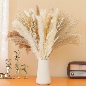 50pcs Mariage Décoration de La Maison Artificielle Grandes Moelleux <span class=keywords><strong>Pampas</strong></span> Fleurs Artificielle Plante Bouquet Faux <span class=keywords><strong>Pampas</strong></span> Herbe - Product Image 6